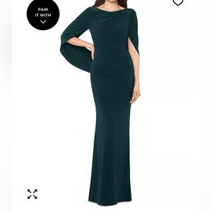 Elegant Emerald Green Evening Gown